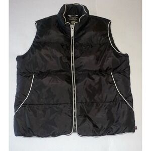 Ralph Lauren Polo Jeans Black Down Filled Puffer Vest Jacket Golf Women's Medium